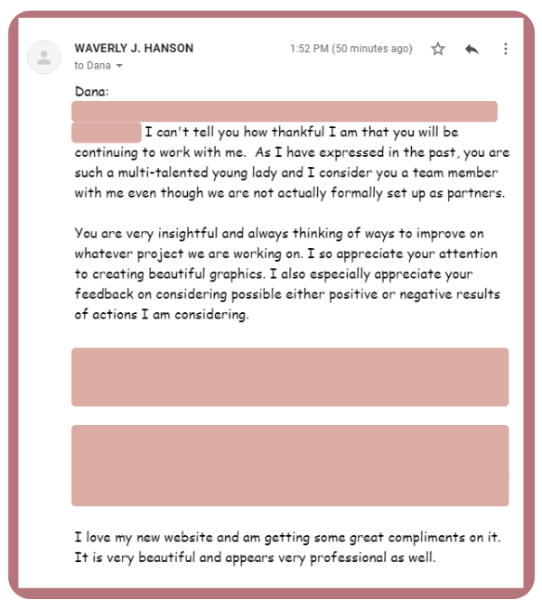 waverly website design testimonial